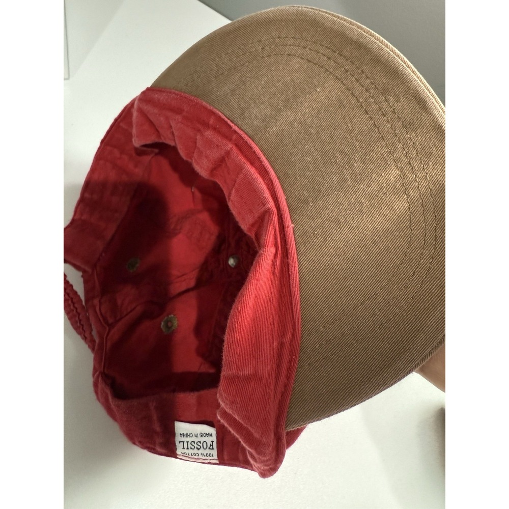 Fossil Worldwide Vintage 1992 Hat Watches Red Flex Fix Dad Hat Cap - Picture 8 of 8